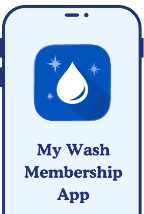 A phone running the My Wash Membership app